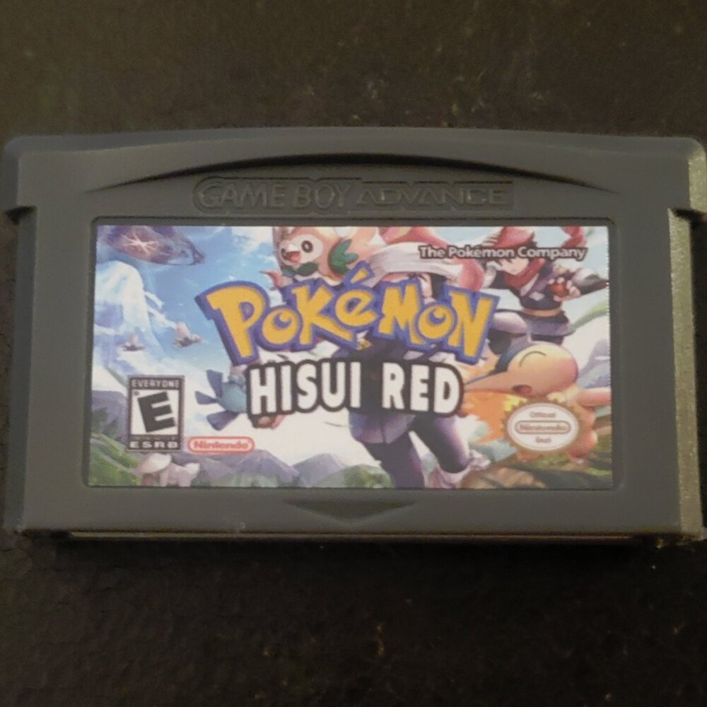 Pokemon Hisui Red GBA Video Game